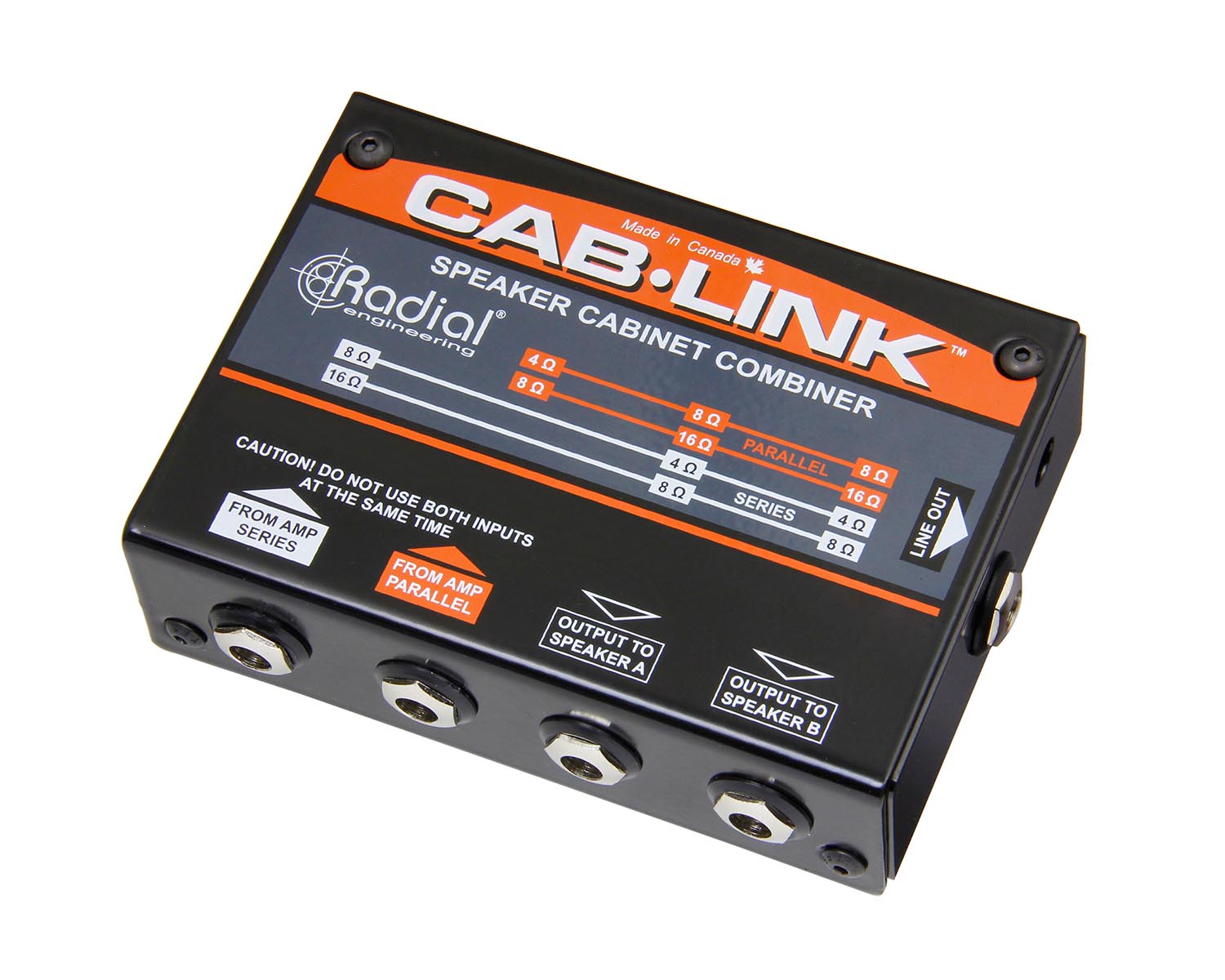 RADCABLINK - Radial Cab Link Passive Speaker Cabinet Merger 2 Guitar to 1 Speaker  Image 1
