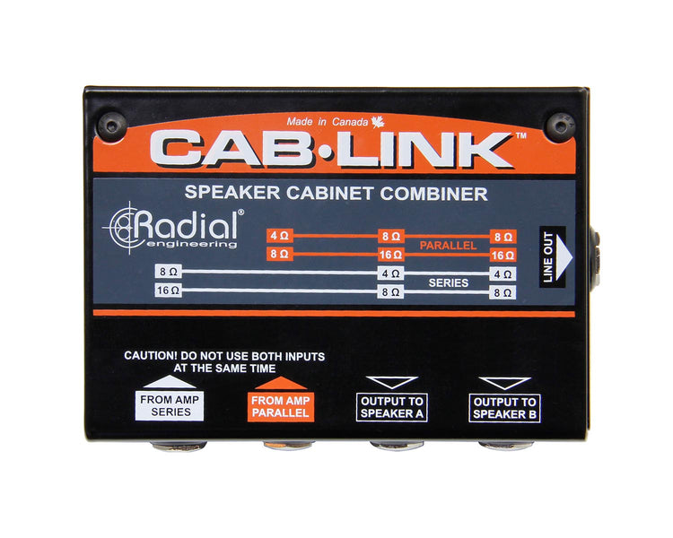 RADCABLINK - Radial Cab Link Passive Speaker Cabinet Merger 2 Guitar to 1 Speaker  Image 3