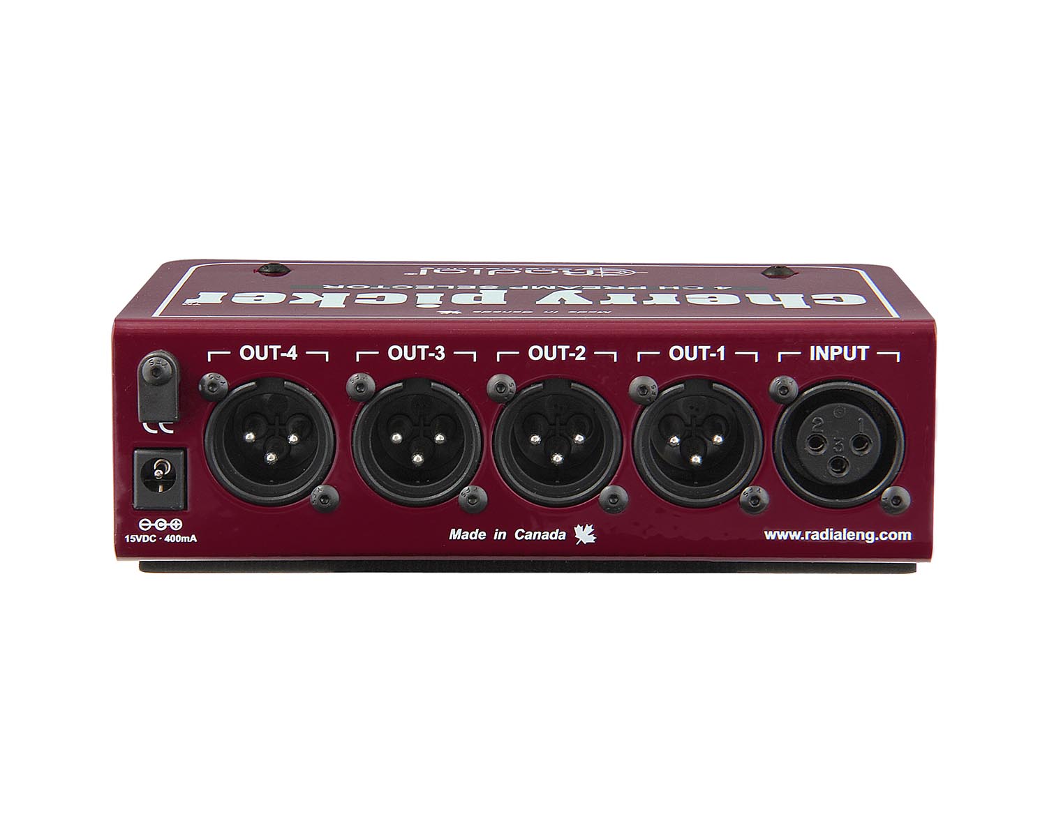 RADCHERRYPICK - Radial Cherry Picker 4 Ch Preamp Selector or Switcher for Single Mic  Image 4