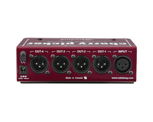 RADCHERRYPICK - Radial Cherry Picker 4 Ch Preamp Selector or Switcher for Single Mic  Image 4