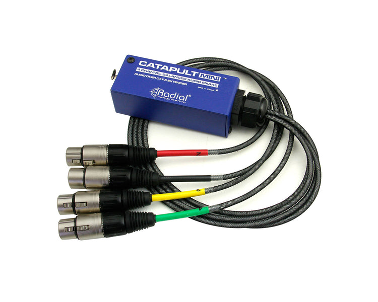 RADCMINITX4 - Radial Catapult Mini TX 4 Channel CAT 5 Audio Snake Transmitter XLRF Image 6