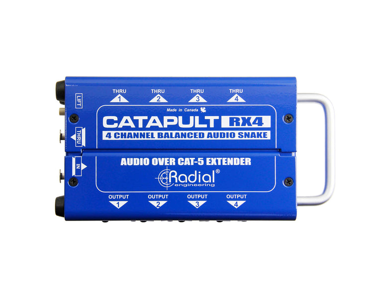 RADCRX4 - Radial Catapult RX4 4 Ch CAT 5 Audio Snake Receiver with Balanced Out  Image 1