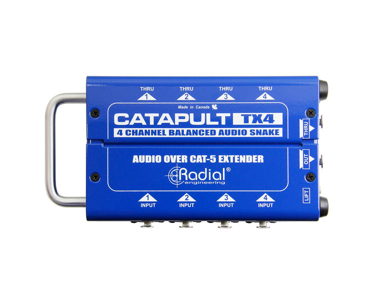 RADCTX4 - Radial Catapult TX4 4 Ch CAT 5 Audio Snake Transmitter with Balanced IO  Image 1