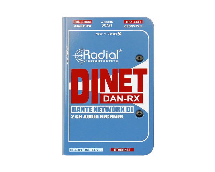 RADDANRX - Radial DiNET DAN RX 2 Channel Dante Network Receiver  Image 2