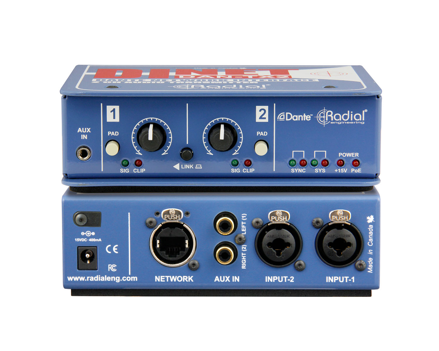RADDANTX2 - Radial DiNET DAN TX2 2 Channel 4 bit or 96kHz Digital to Analogue Converter Image 6