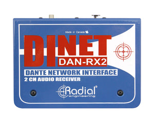 RADDNDRX2 - Radial DiNET DAN RX2 Dual Output Dante Endpoint Image 2