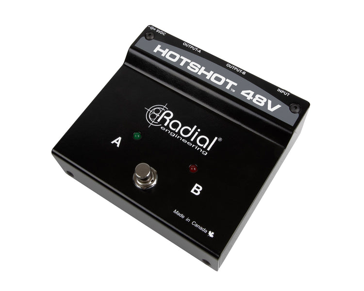 RADHOTSHOT48V - Radial HotShot 48V Condenser Microphone AB Footswitch Remote  Image 1
