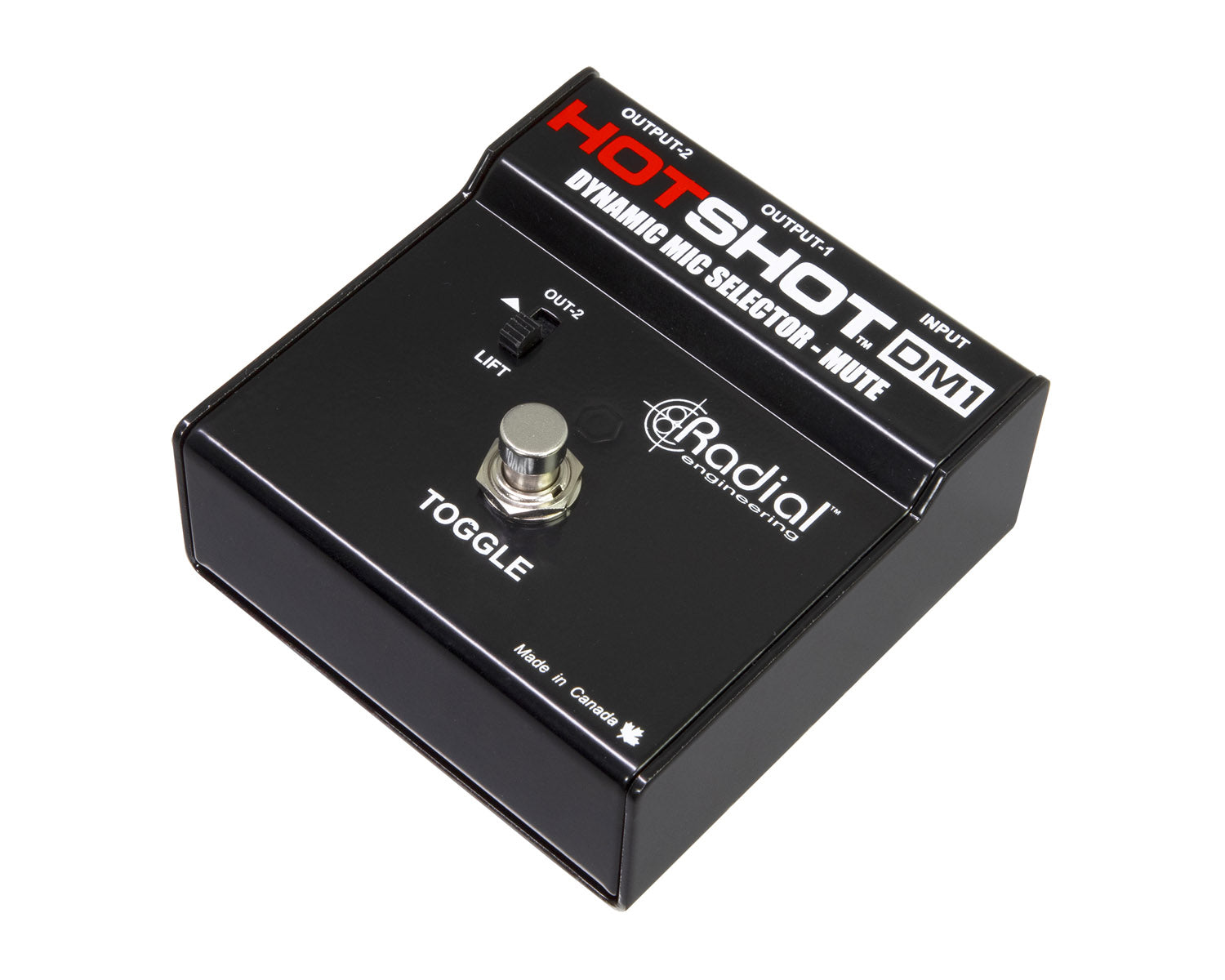 RADHSDM1 - Radial HotShot DM1 On Stage Mic Mute and Signal Re Director Footswitch Image 1