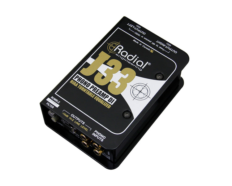 RADJ33 - Radial J33 J Class Combination RIAA Phono Reamp and DI Box Image 1