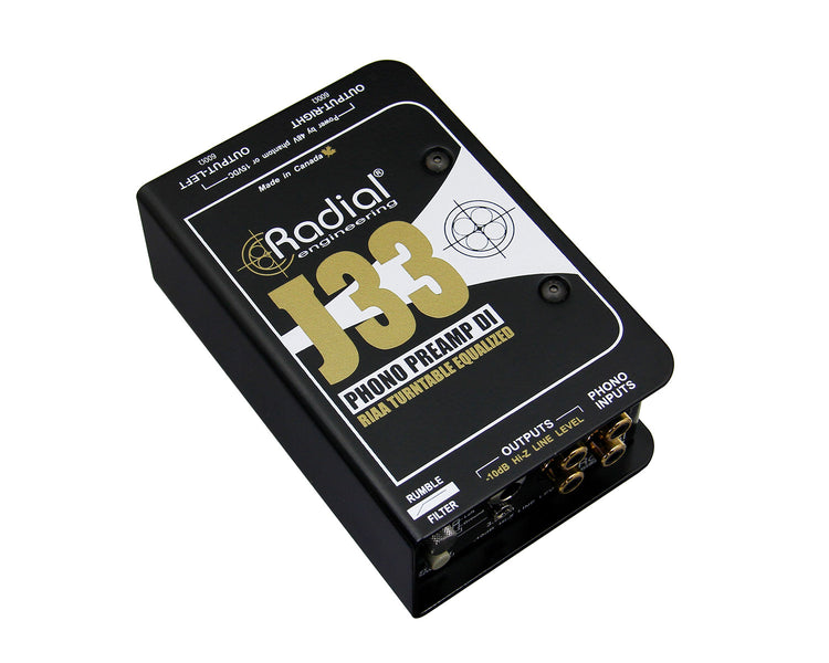 RADJ33 - Radial J33 J Class Combination RIAA Phono Reamp and DI Box Image 2