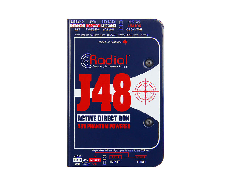 RADJ48 - Radial J48 J Class Phantom Powered (48V) DI Box Image 2