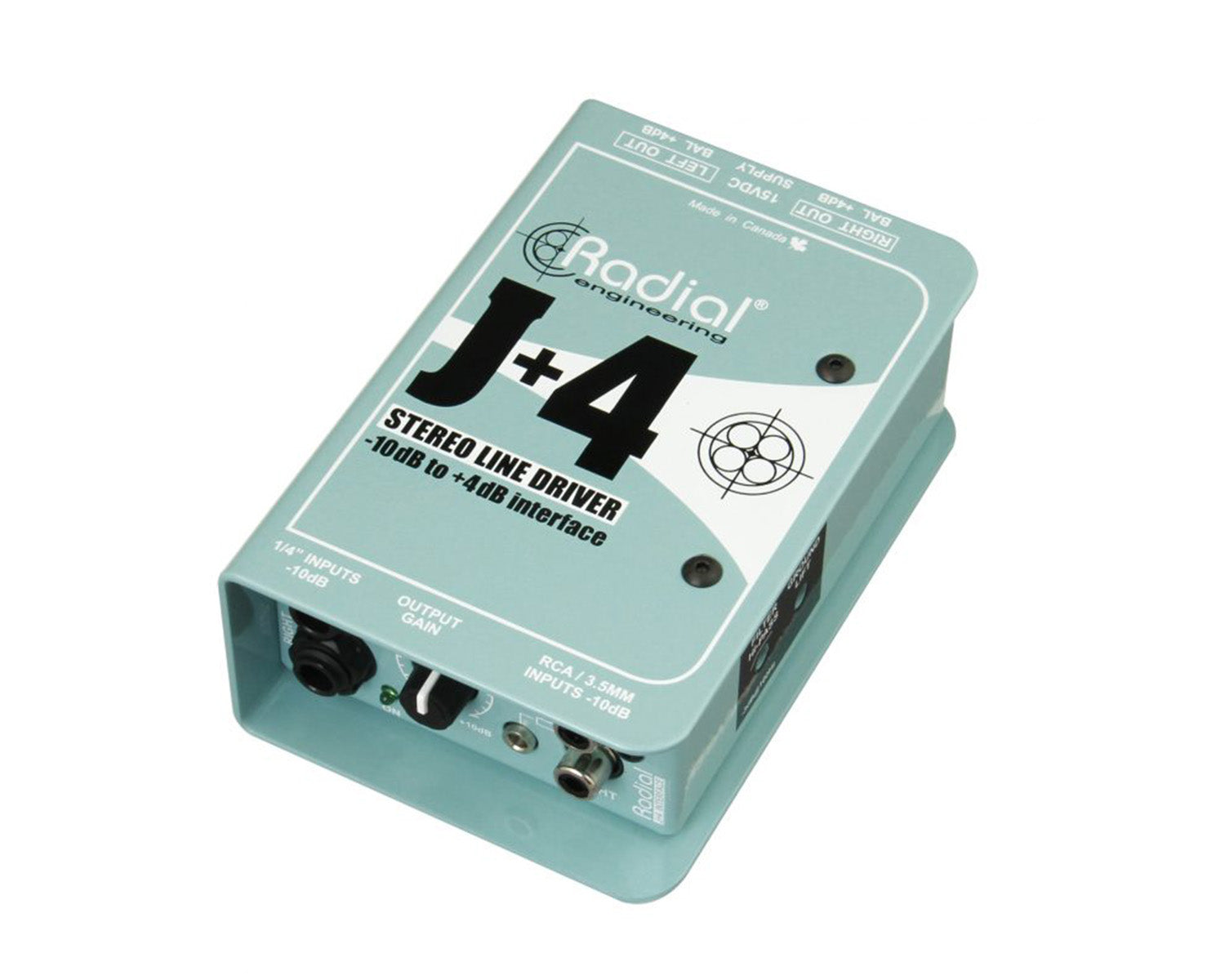 RADJ4 - Radial J and 4 Stereo Line Driver Balanced 10dB to and 4dB Interface Image 1