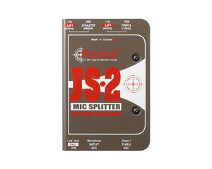 RADJS2 - Radial JS2 2 Way Mic Signal Splitter with Jensen Transformer  Image 2