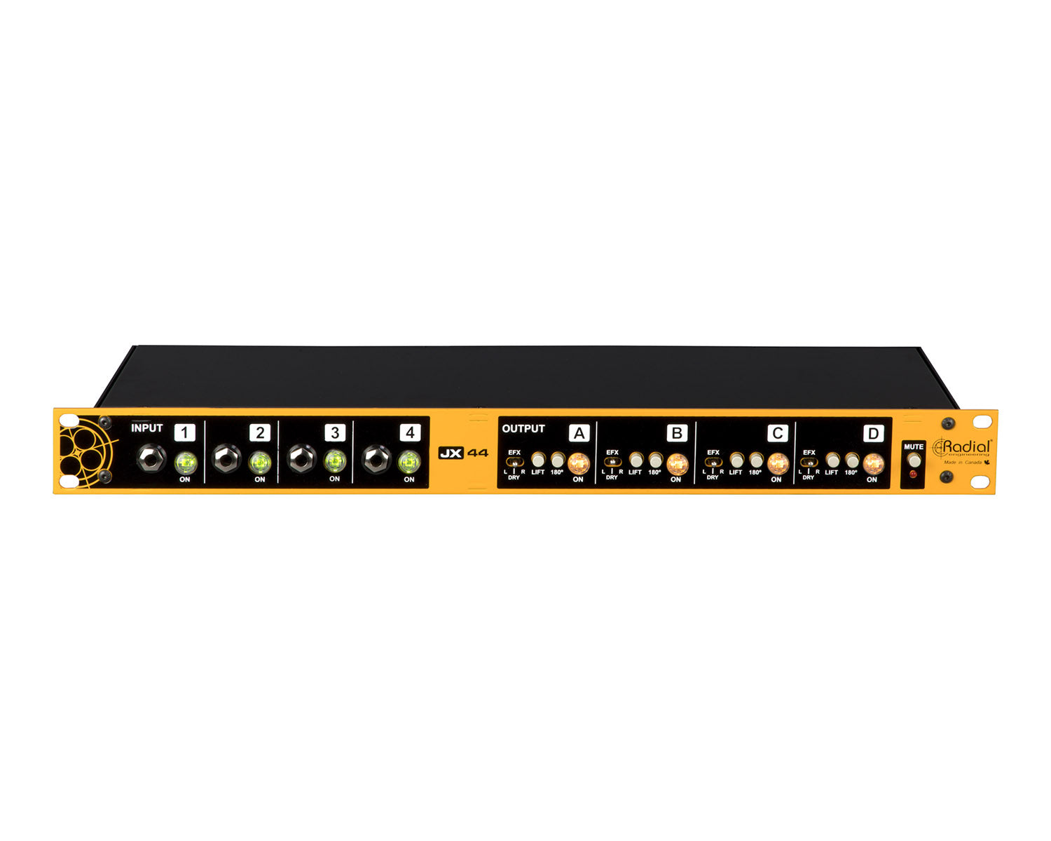 RADJX44V2 - Radial JX44 V2 Concert Touring Guitar or Amp and FX Signal Manager  Image 1