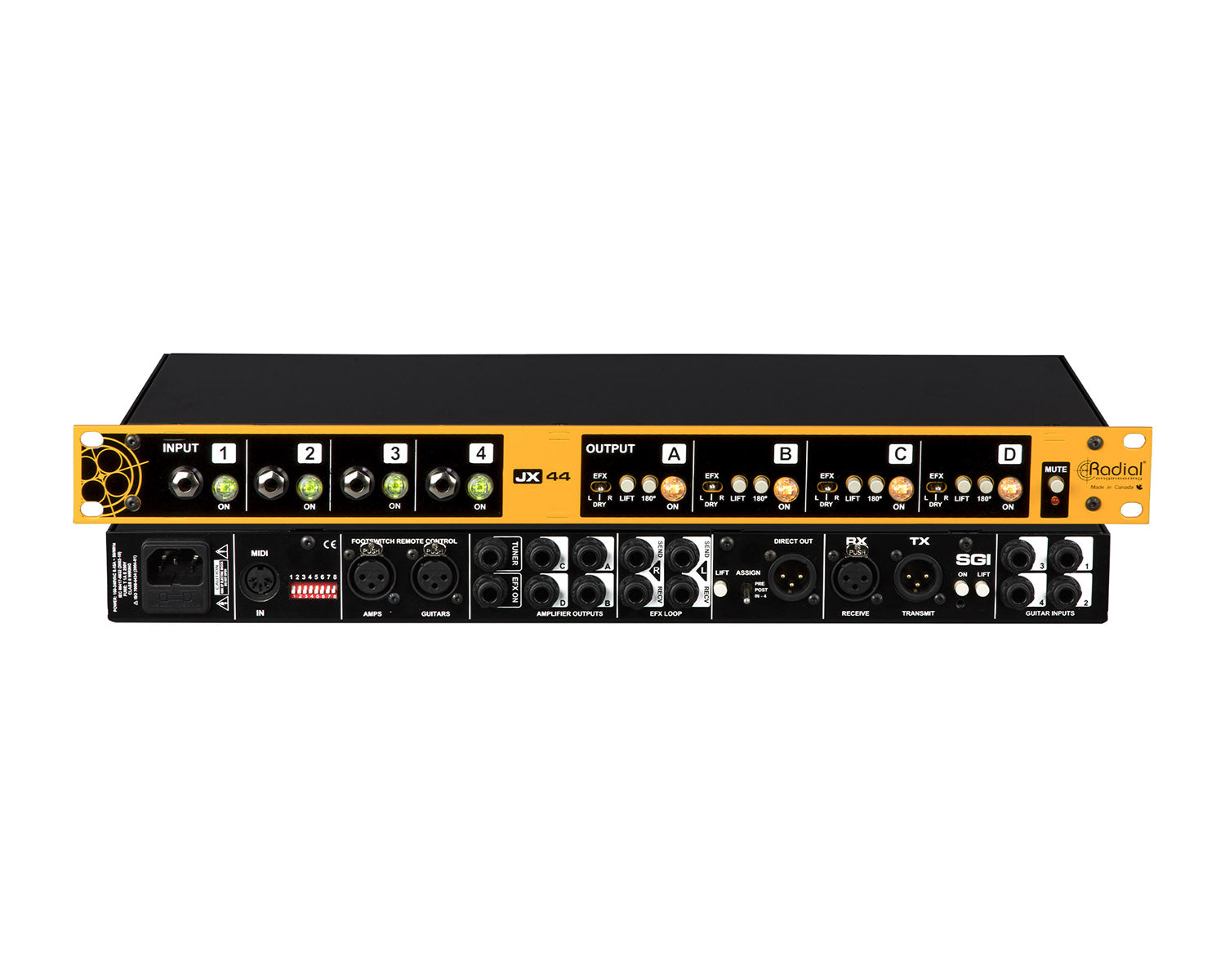 RADJX44V2 - Radial JX44 V2 Concert Touring Guitar or Amp and FX Signal Manager  Image 3