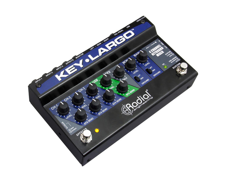 RADKEYLARGO - Radial Key Largo Keyboard Mixer or USB Interface or Performance Pedal  Image 2