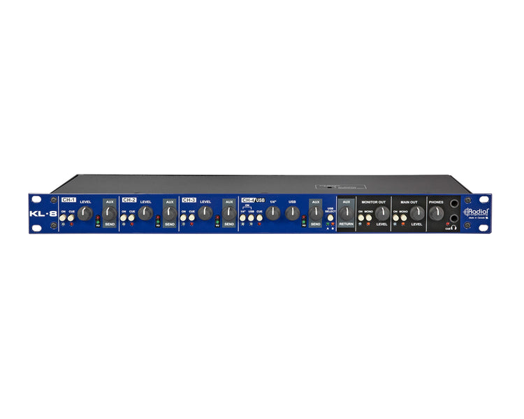 RADKL8 - Radial KL 8 Rackmount Keyboard Mixer for Stage and Studio  Image 1