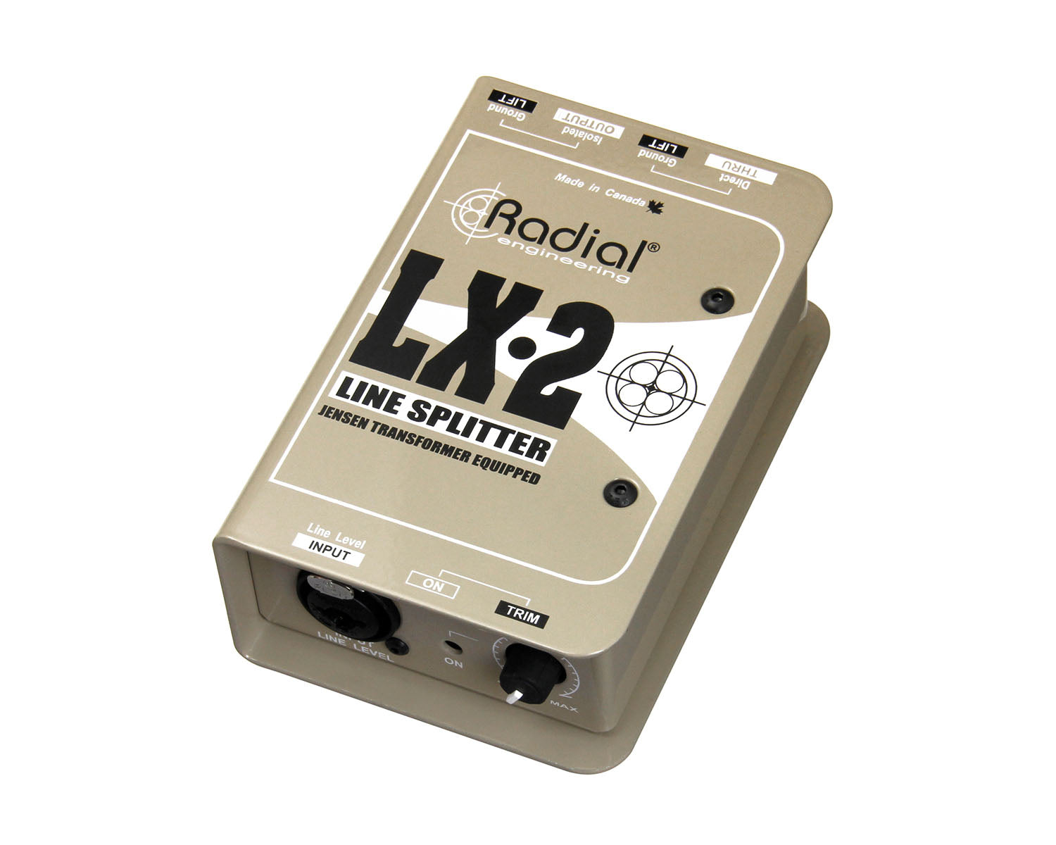 RADLX2 - Radial LX 2 Passive Balanced Line Level Splitter and Attenuator  Image 1