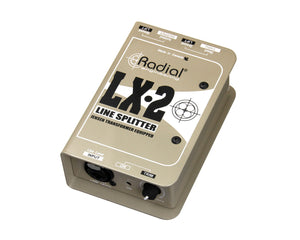RADLX2 - Radial LX 2 Passive Balanced Line Level Splitter and Attenuator  Image 1