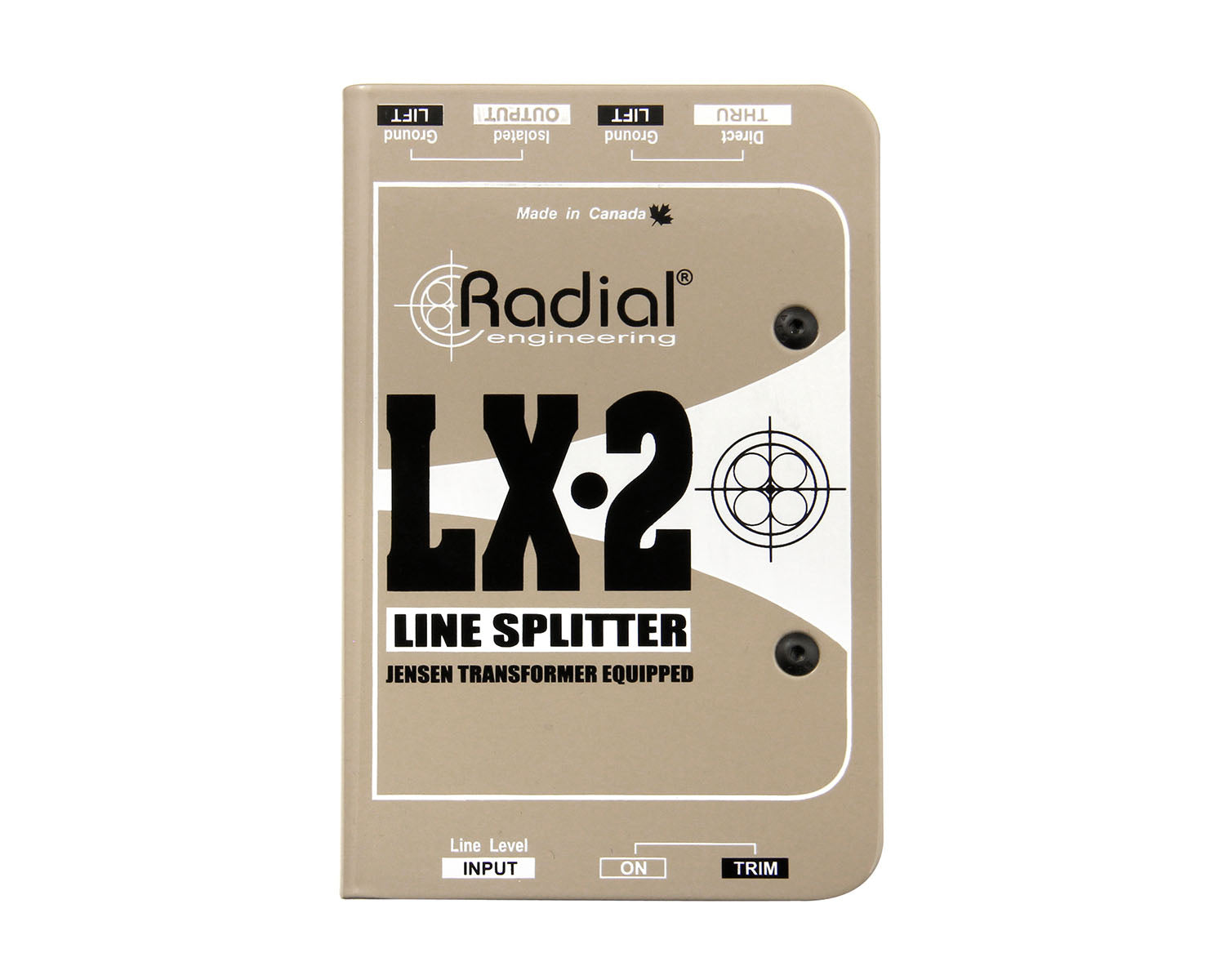 RADLX2 - Radial LX 2 Passive Balanced Line Level Splitter and Attenuator  Image 2