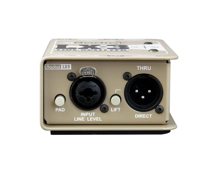 RADLX3 - Radial LX 3 Passive Balanced Line Level Splitter 1 Input or 2 Output  Image 3