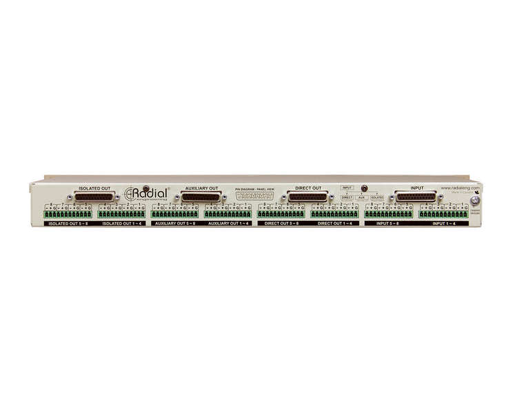 RADLX8 - Radial LX8 8 Channel Rackmount Line Level Signal Splitter and Isolator  Image 4