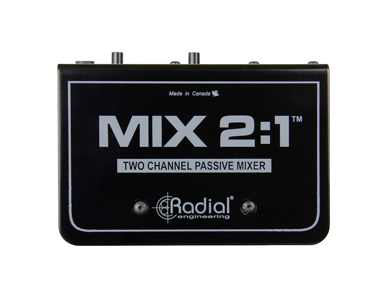 RADMIX21 - Radial MIX 2:1 2 Channel Passive Audio Combiner and Mixer 2 In or 2 Out  Image 3