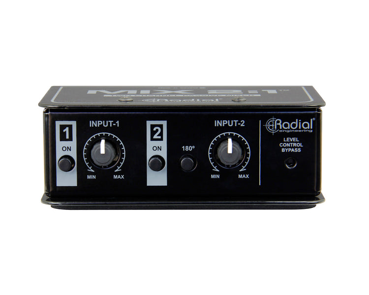 RADMIX21 - Radial MIX 2:1 2 Channel Passive Audio Combiner and Mixer 2 In or 2 Out  Image 4