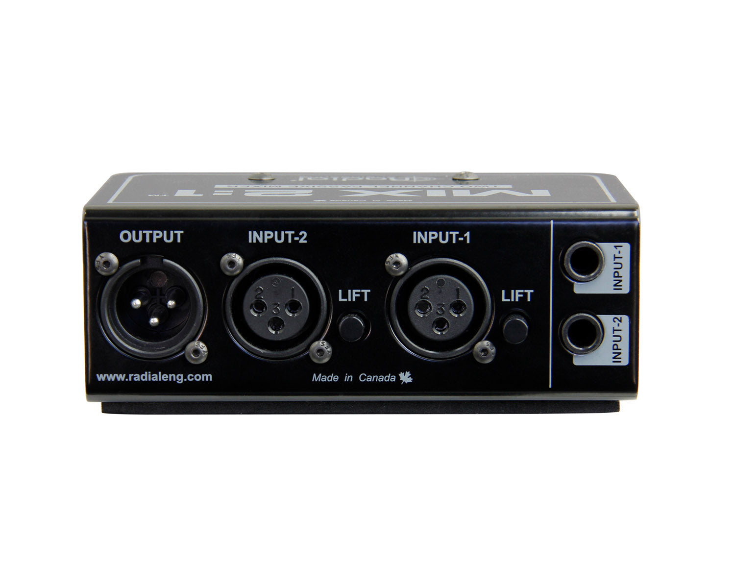 RADMIX21 - Radial MIX 2:1 2 Channel Passive Audio Combiner and Mixer 2 In or 2 Out  Image 5