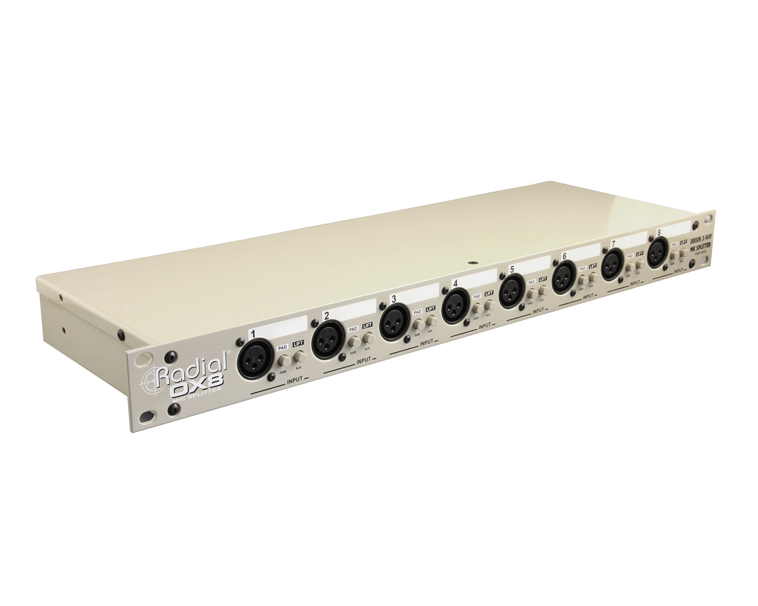 RADOX8J - Radial OX8 J 8 Channel 3 way Mic Splitter w or Jensen JT MB CPC Transformer Image 2