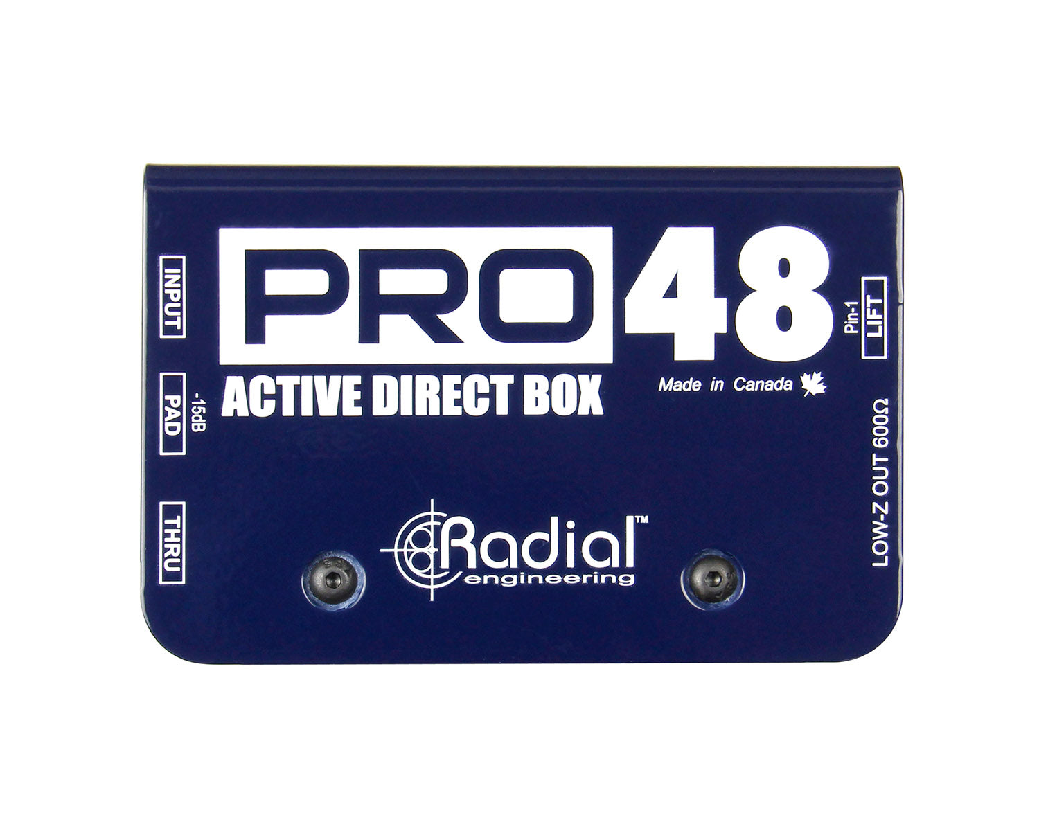 RADPRO48 - Radial PRO48 Pro Series Phantom Powered (48V) Active DI box Image 2