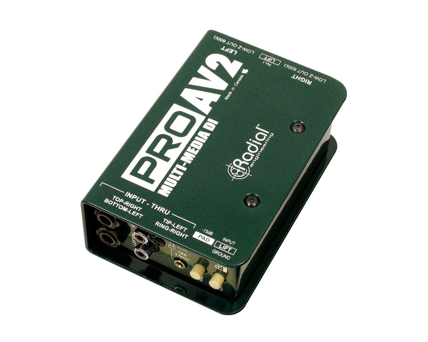 RADPROAV2 - Radial ProAV2 2Ch Passive AV and Multimedia DI Box  Image 1