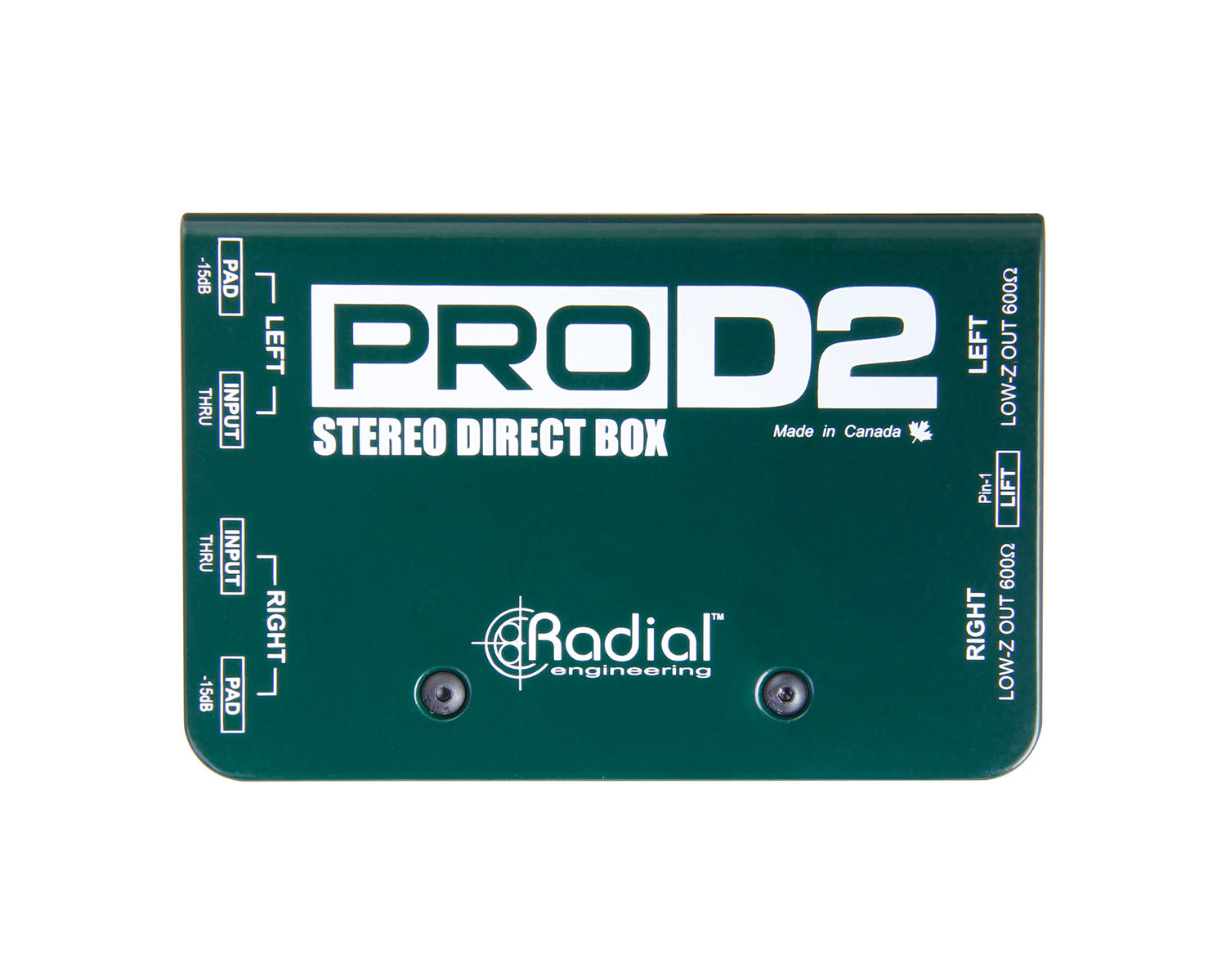 RADPROD2 - Radial ProD2 Pro Series Stereo Passive DI Box  Image 3