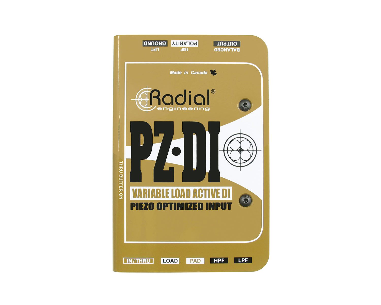 RADPZDI - Radial PZ DI Variable Load Orchestral Active DI Box with Piezo Input Image 2
