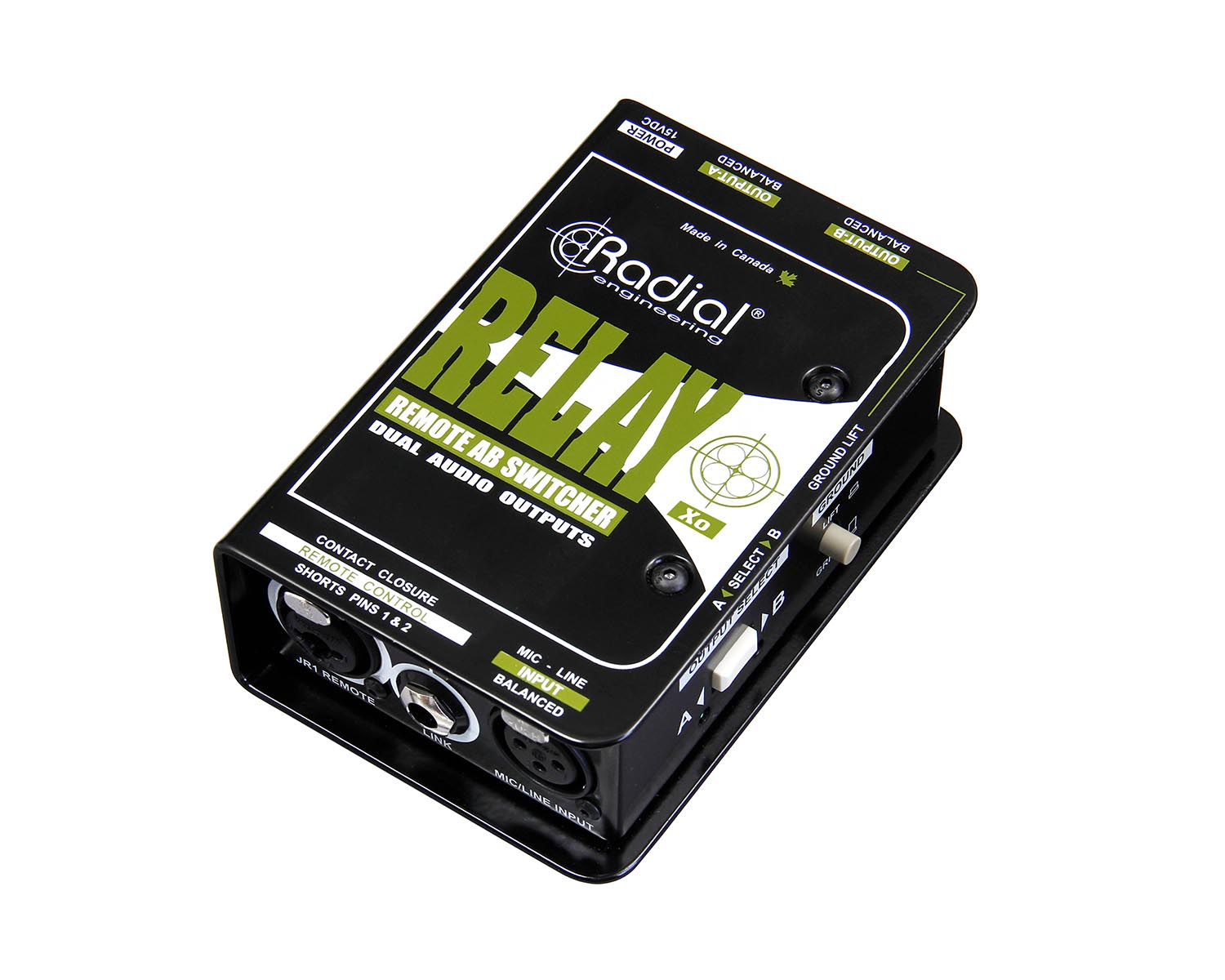 RADRELAYXO - Radial Relay Xo Active Balanced Remote Output AB Switcher  Image 1