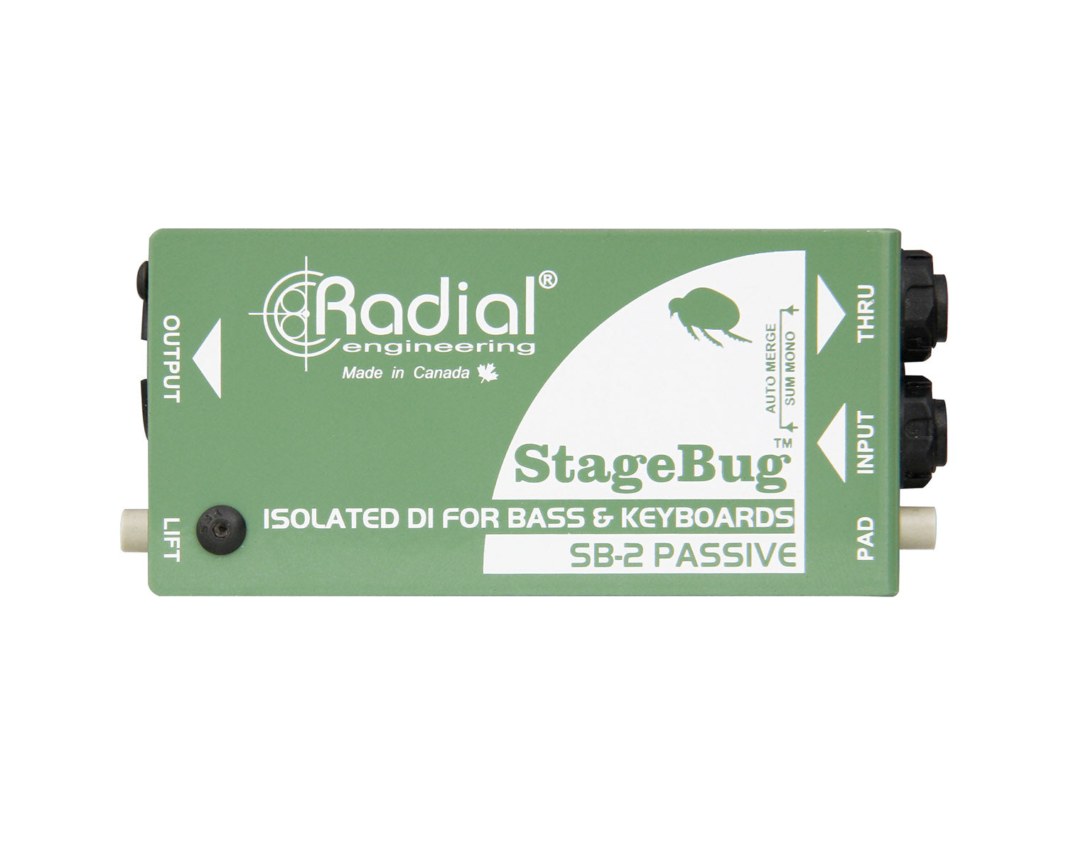 RADSB2 - Radial StageBug SB 2 Passive Direct Box for Bass and Keyboard  Image 2