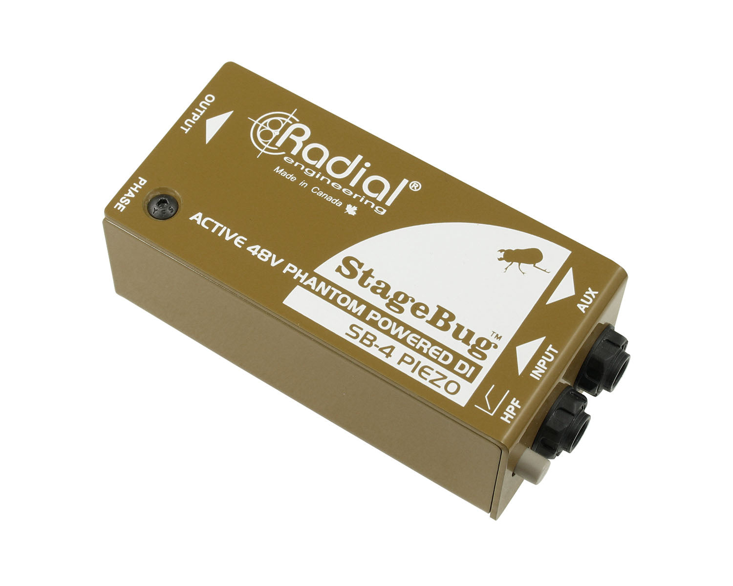 RADSBSB4 - Radial StageBug SB 4 Compat Active DI Box with Piezo Input Image 1