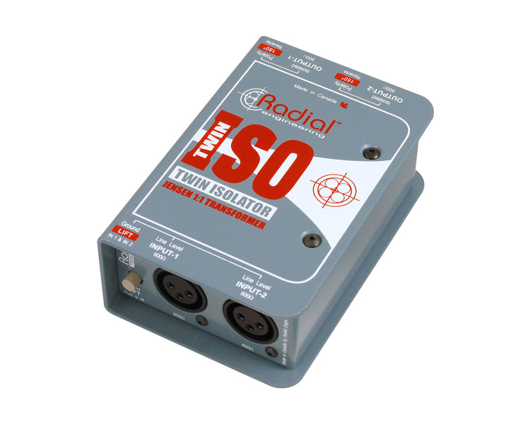 RADTWINISO - Radial TWIN ISO 2Ch Line Isolator with Jensen Transformer  Image 1