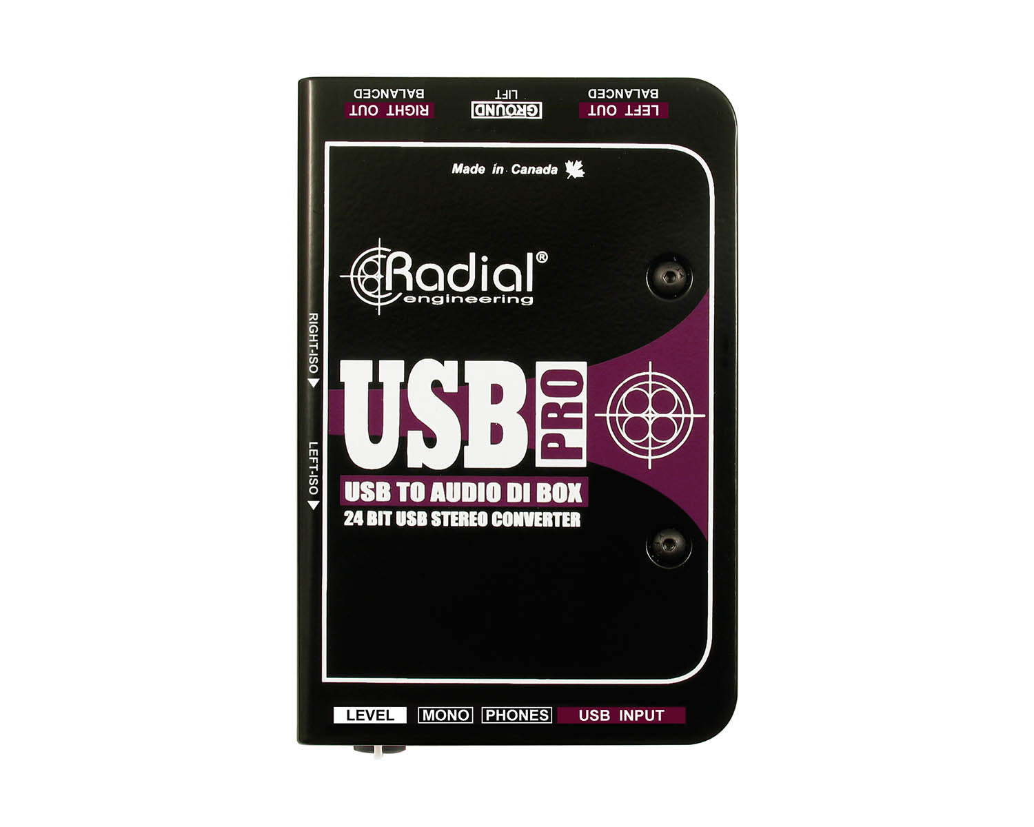 RADUSBPRO - Radial USB PRO Stereo DI for USB Source Level Control or Mono Sum Image 2