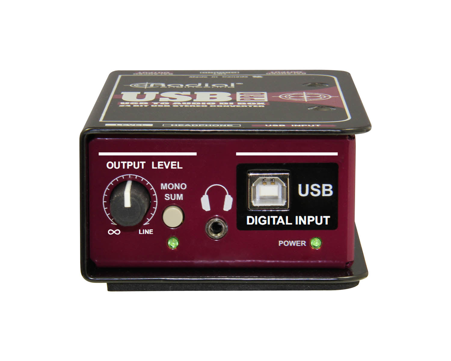 RADUSBPRO - Radial USB PRO Stereo DI for USB Source Level Control or Mono Sum Image 3
