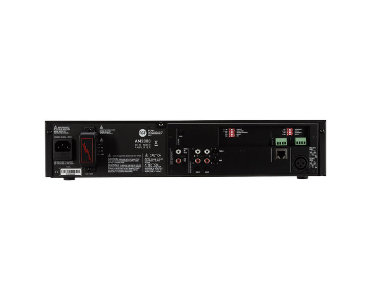 RCFAM2080 - RCF AM2080 Mixer Amplifier 2 Mic or Line Input 100V 80W Image 5