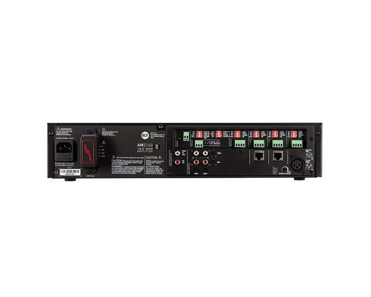 RCFAM2160 - RCF AM2160 Mixer Amplifier 4 Mic or Line Input 100V 160W Image 4