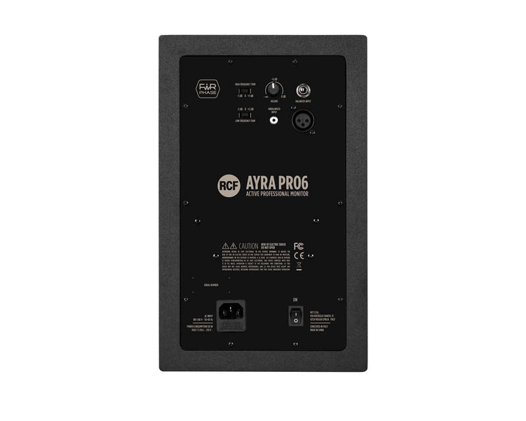 RCFAYRPRO6 - RCF AYRA PRO6 6inch 2 Way Active Studio Monitor with FiRPHASE 80W and 40W Image 4