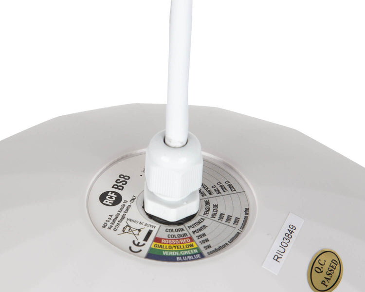 RCFBS8 - RCF BS8 8inch Pendant Ball Speaker with 5m Cable 20W 100V White Image 3
