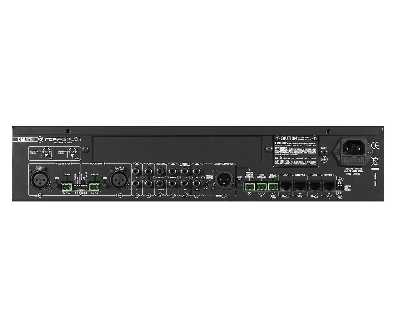 RCFDMU6100 - RCF Forum 6000 DMU6100 Discussion System Central Unit Image 2