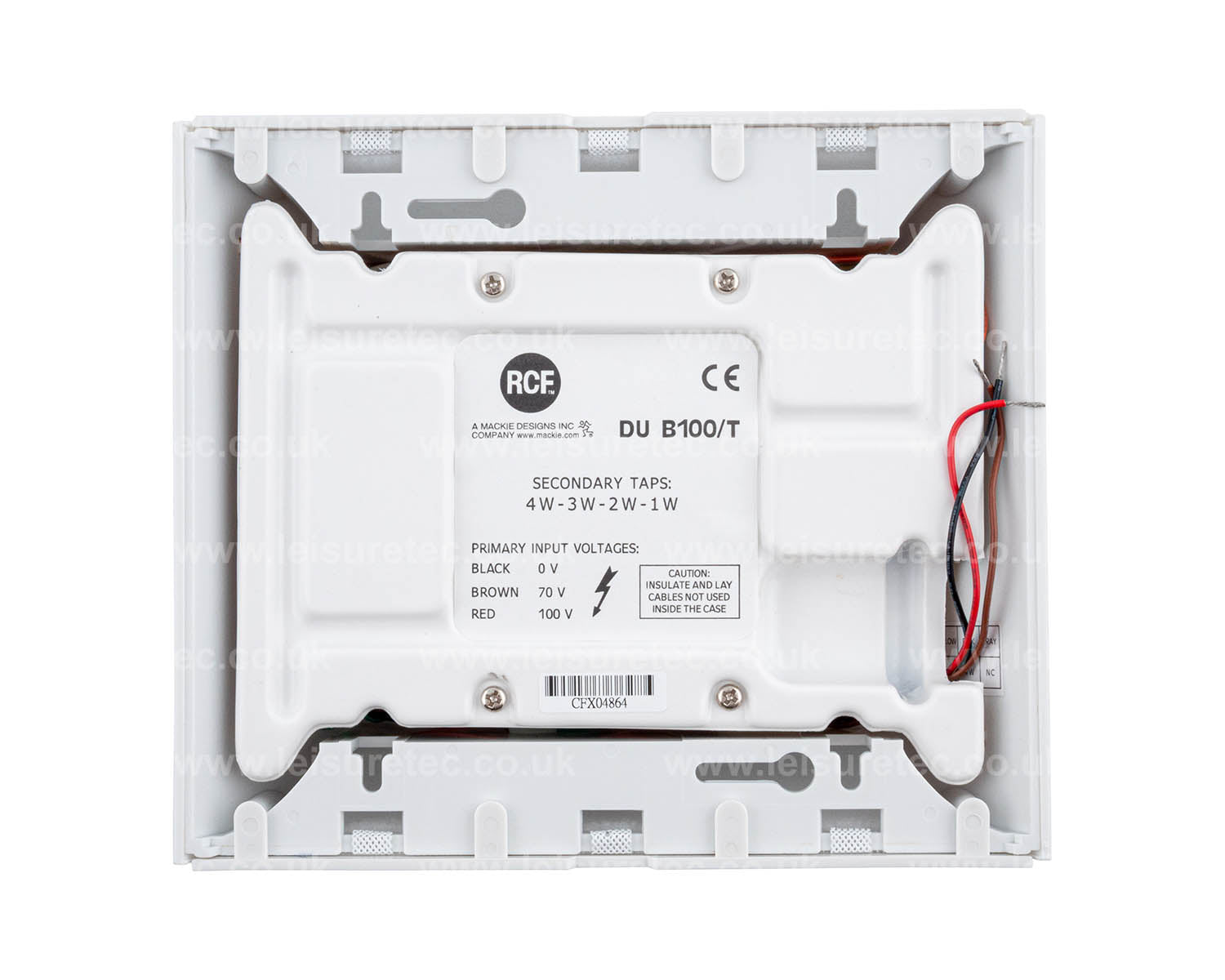 RCFDUB100 - RCF DUB100T 100V 4W Universal Wall or Ceiling Speaker White Image 3