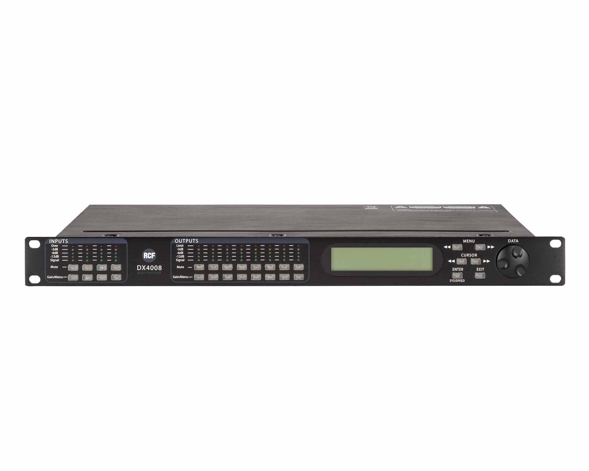 RCFDX4008 - RCF DX4008 Digital Processor 4x Inputs and 8 x Outputs with RS232 1U Image 1