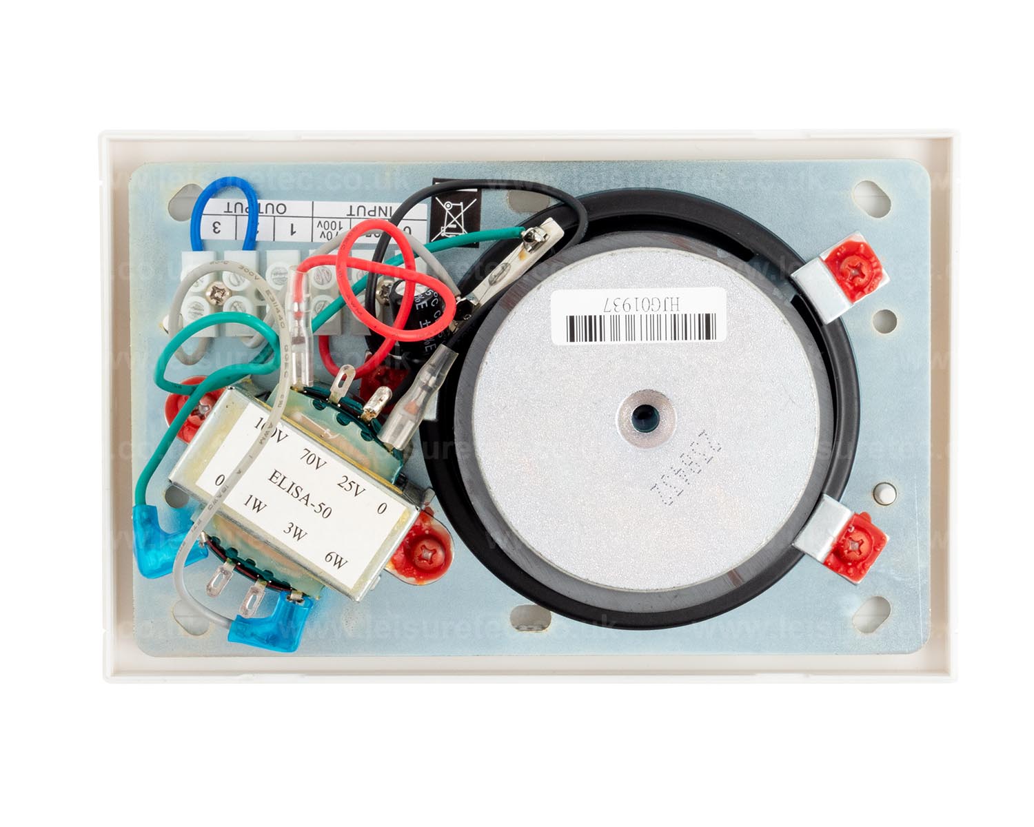 RCFELISA50 - RCF ELISA 50 3.5inch Flush Mount Wall Speaker 6W 100V White Image 5