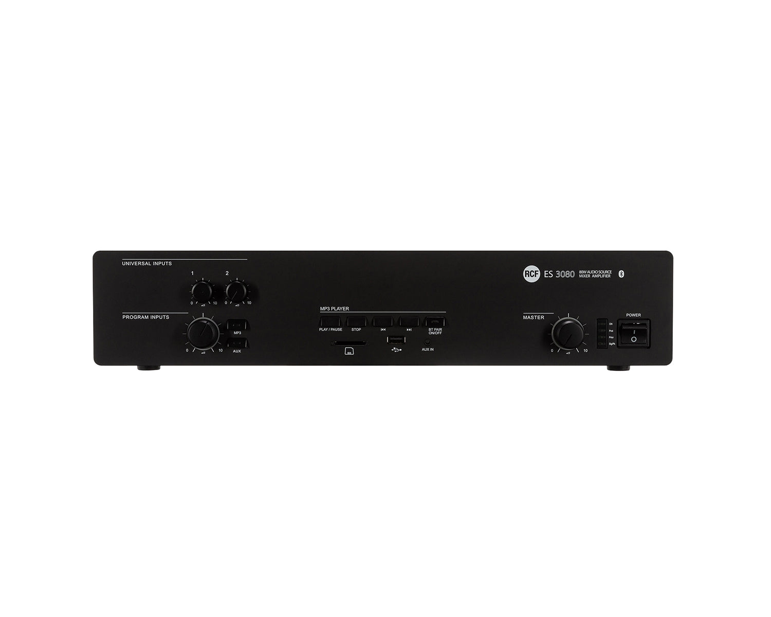 RCFES3080 - RCF ES3080 80W Mixer Amplifier with MP3 Player or Bluetooth or SD Card Image 2