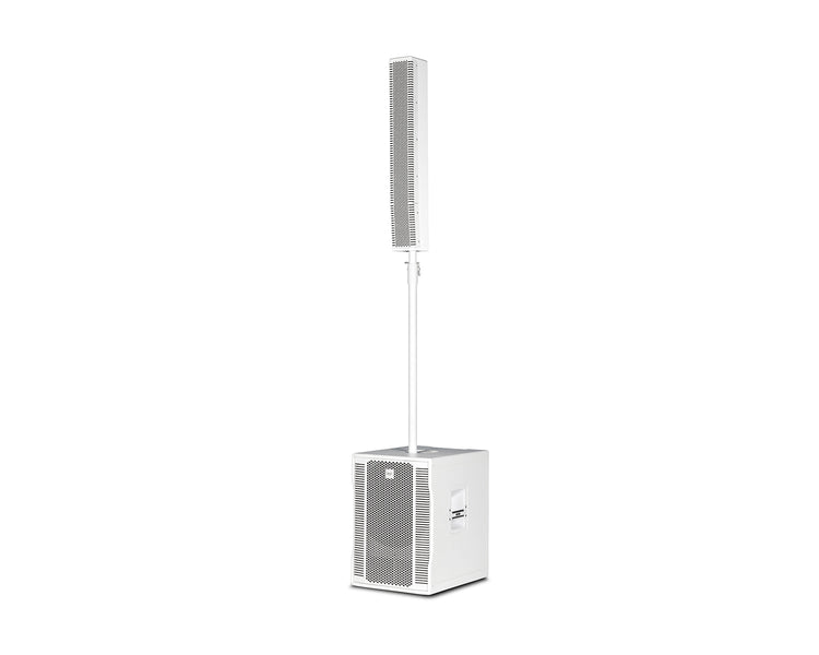 RCFEVOX12W - RCF EVOX12 8x4inch and 15inch Active Wooden 2 Way Column PA 700W White Image 1